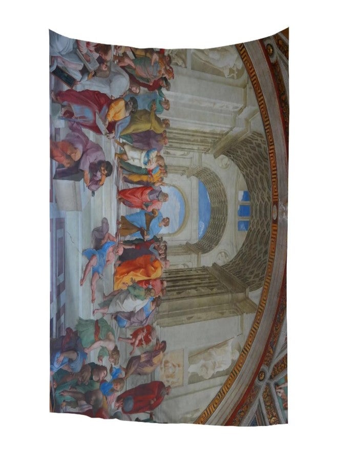 Psesaysky Raphael The School of Athens Tapestry Wall Hanging for Bed Room Aesthetic Home Wall Dorm Decor Classic Art Tapestry House Ornaments 59ʺ W× 39.3ʺH - Image 2